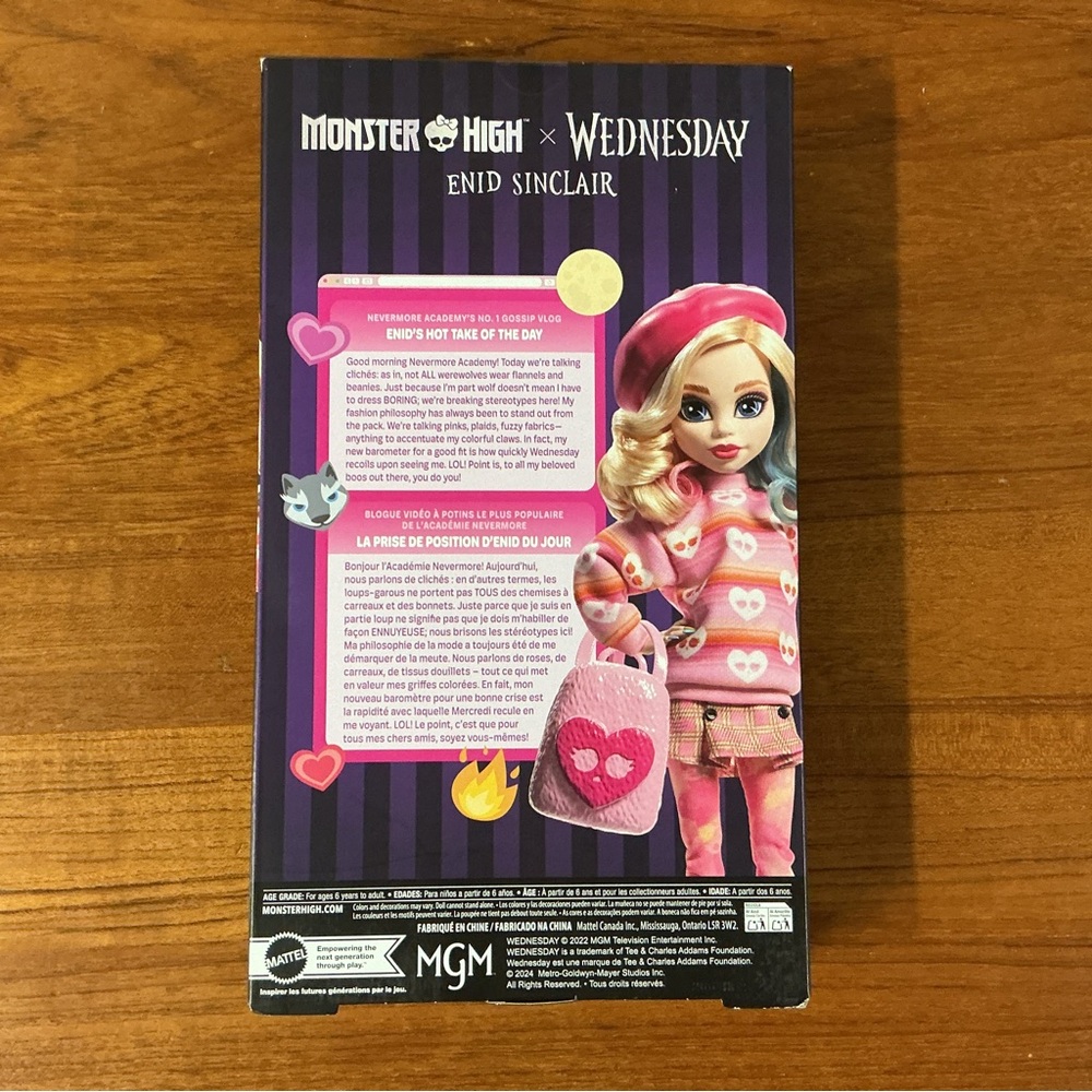 Mattel Monster High X Wednesday Enid Sinclair Fashion Doll - Picture 3 of 7